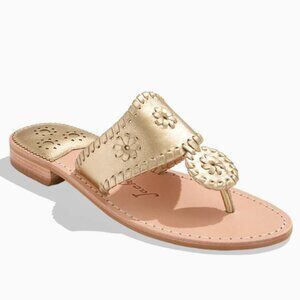 Jack Rogers Leather Flat Sandal